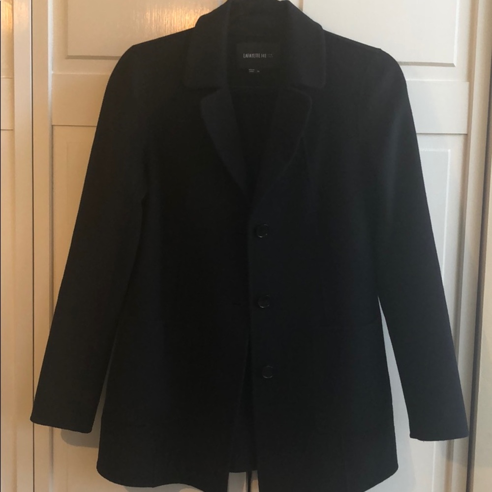 Lafayette 148 Black Cashmere Blend Jacket